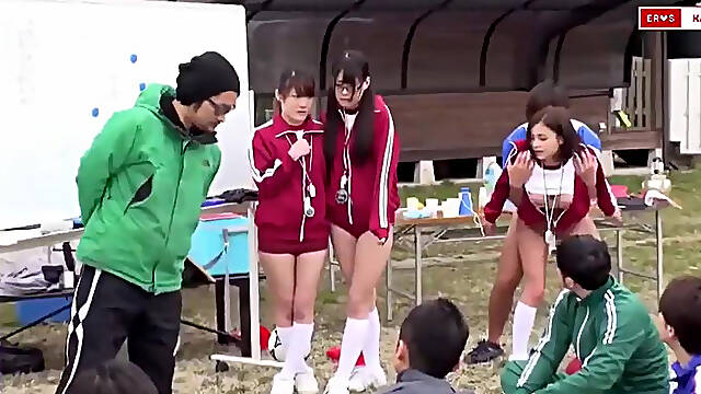 Helping The Soccer Training. Other Holes To Score A Goal! - Kana Tsuruta