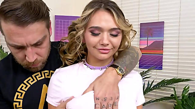 Lovely Mia Kay Blows Bryan GozzlingS Dick