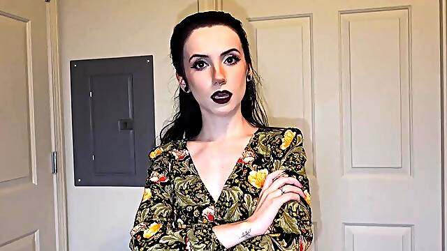 Amateur striptease and Solo masturbation