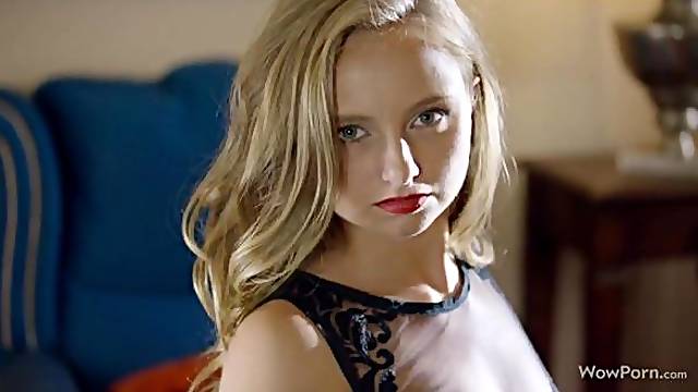 Playful high-heeled teen Lady Bug opens her pussy on the table