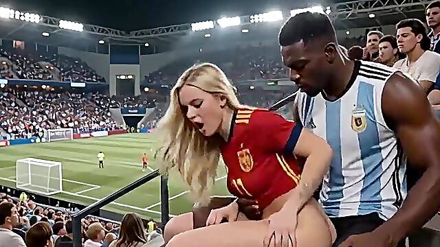WOW Stellar! (( ARGENTINA smash SPAIN )) Final World Bowl... in Public! Who wins? Reaction in the comments! Bi-racial(IA)