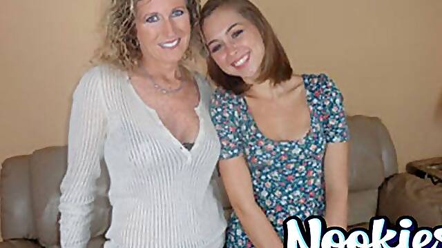 Mrs. Jade & Teen Riley's Nasty Cock Sucking Threesome