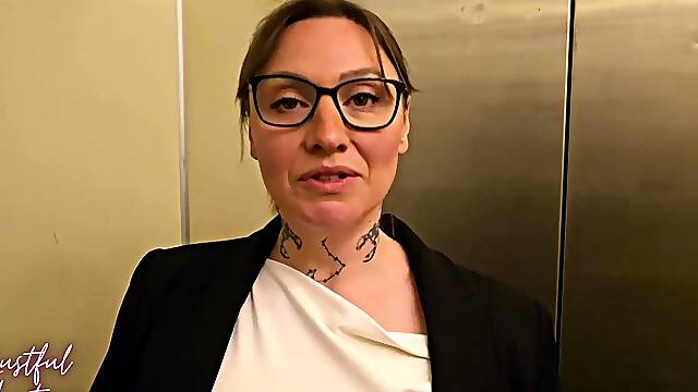 Cum hungry hotel manager seduced me as my wife showered in the next room.