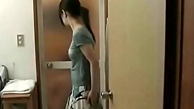 Japanese cheating on her husband with the neighbor