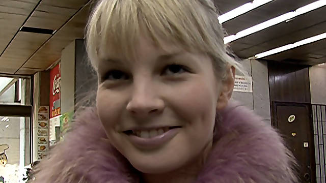 Authentic amateur from Prague streets will do stuff for cash