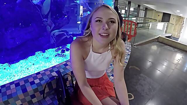 Alyssa Cole gets naked for a sex session on a train