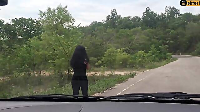 Thai Story SEX Public Oral job In Car THIS GUY CUMS IN MY THROAT