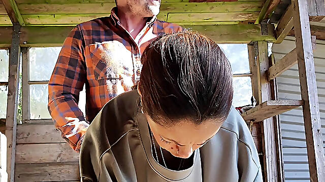 Sexy mother id like to fuck gets drilled hard in the booty outside and shows her true face of anal