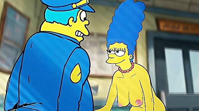 Police hook-up Story: A Police Officer smashes a Married Housewife at the Police Station. cartoon Parody