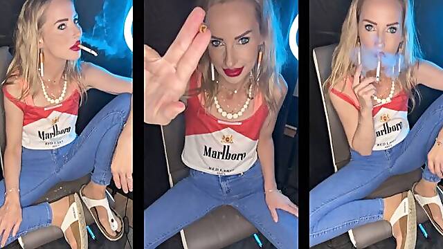 Sweet marlboro girly smokes marlboro 100 in Jeans & Flipflops