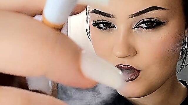 Smoking - Blowing Smoke & Dropping Ash Straight To You