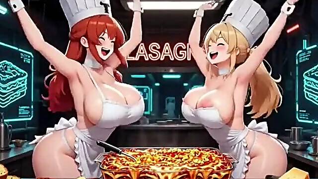 Funny cooking video, Ai animation