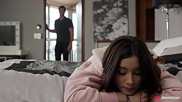 The smile on her face means that stepdaddy nailed it