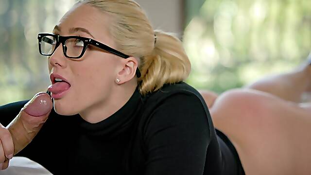 Curvy blonde Aj Applegate gets her pussy railed in doggy style