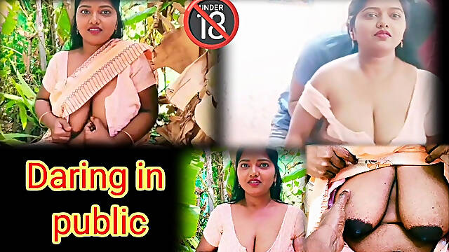 Dare Game in the Park with Stranger - Tamil Hot Video in the Public Place