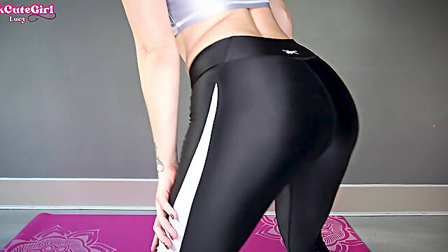 Shiny Lycra Tease Edging JOI Until You Spoil My Leggings