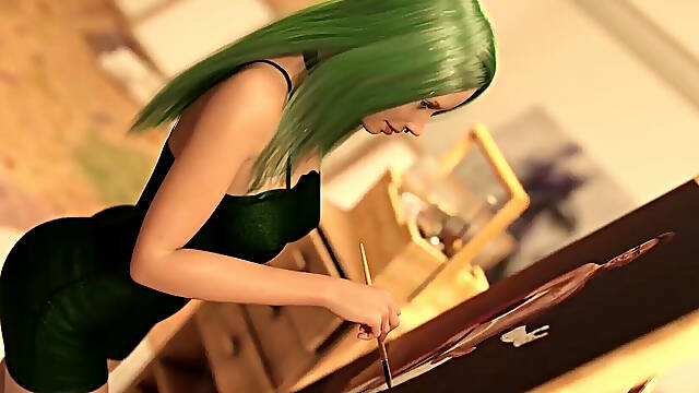 Taboo University - Green Haired Feminist Begs Me to Skull Fuck Her with My Big White Cock