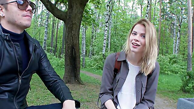 Teens go wild with Crystal's naughty naturals in a steamy doggy style session